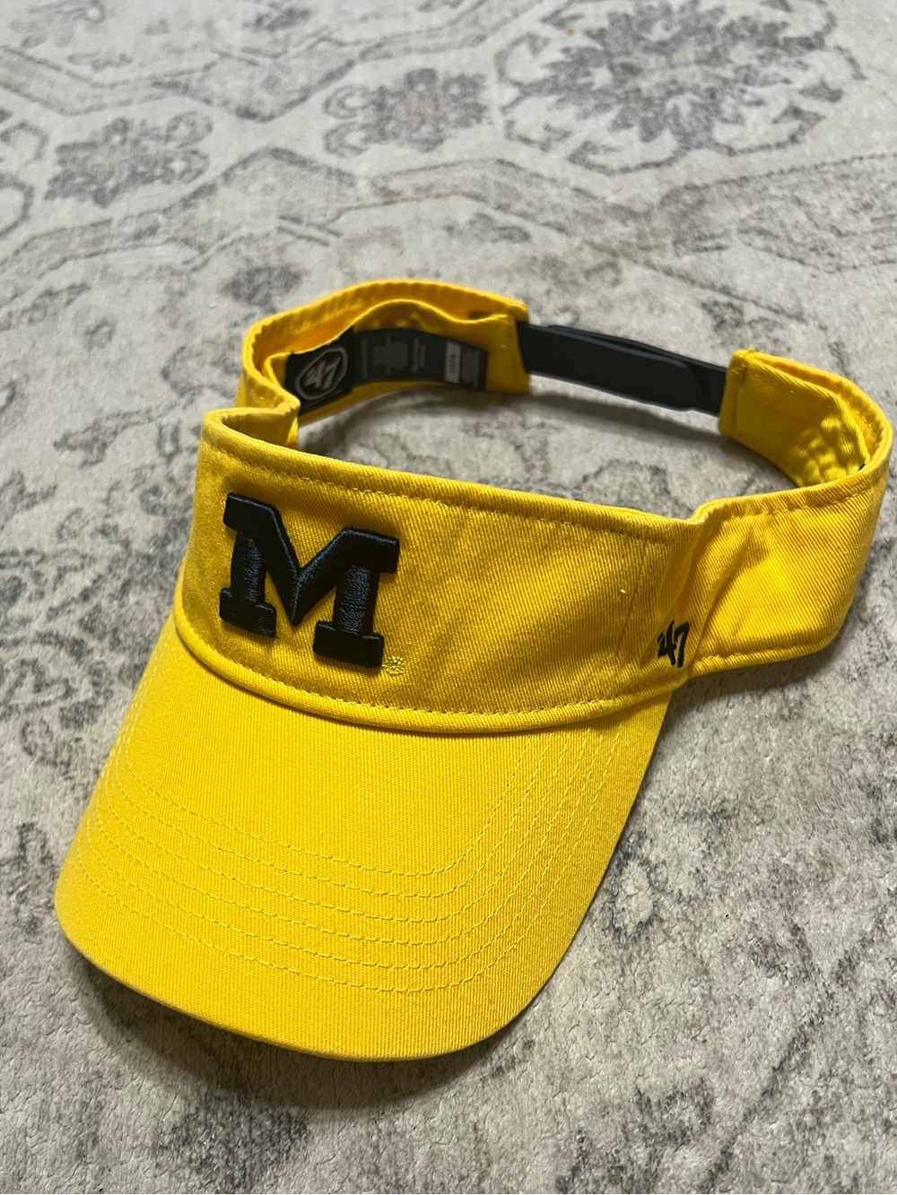 Michigan Wolverines '47 Brand Clean Up yellow visor